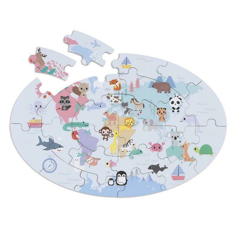 Puzzle animales del mundo