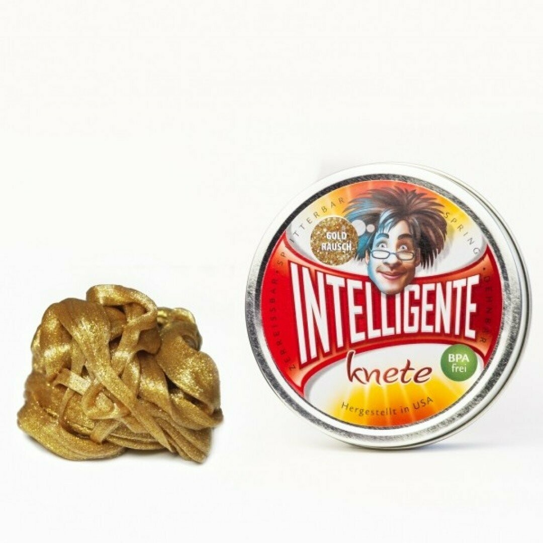 PLASTILINA INTELIGENTE ORO BRILLANTE METALIZADO
