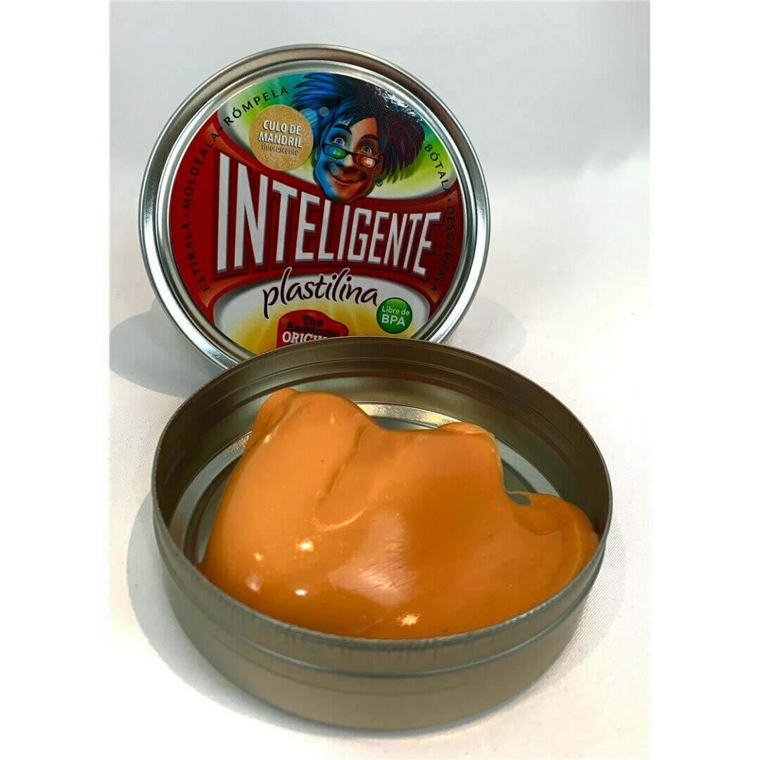 PLASTILINA INTELIGENTE CULO DE MANDRIL FLUORESCENTE