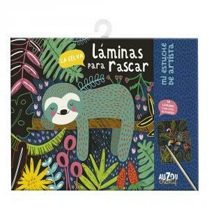 Láminas para rascar: La selva