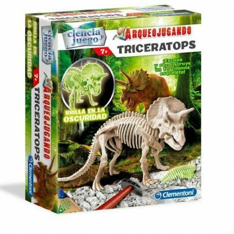 ARQUEO JUGANDO TRICERATOPS FLUORESCENTE