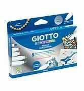 CAJA 5 ROTULADORES DECOR METAL GIOTTO