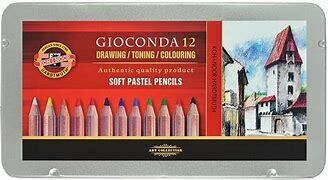 CAJA METAL 12 LAPICES PASTEL KOH-I-NOOR