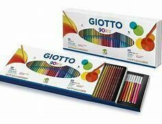 ESTUCHE 50 LAPICES COLORES + 40 ROTULADORES COLORES GIOTTO