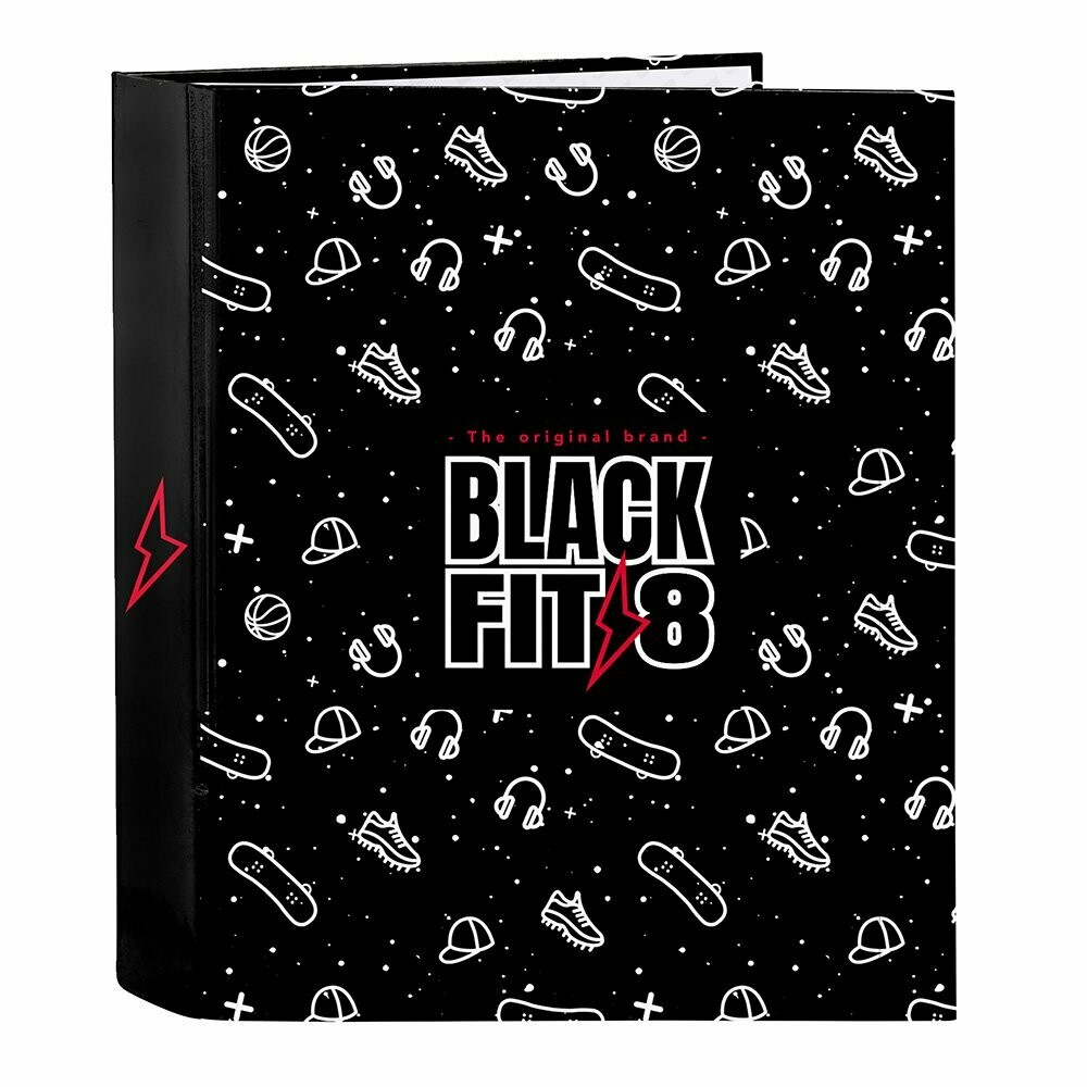 CARPETA 4 ANILLAS ANCHA BLACKFIT8 SPORT GALAXY