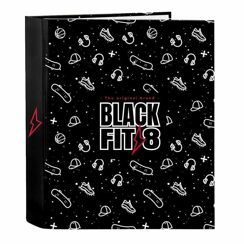 CARPETA 4 ANILLAS ANCHA BLACKFIT8 SPORT GALAXY
