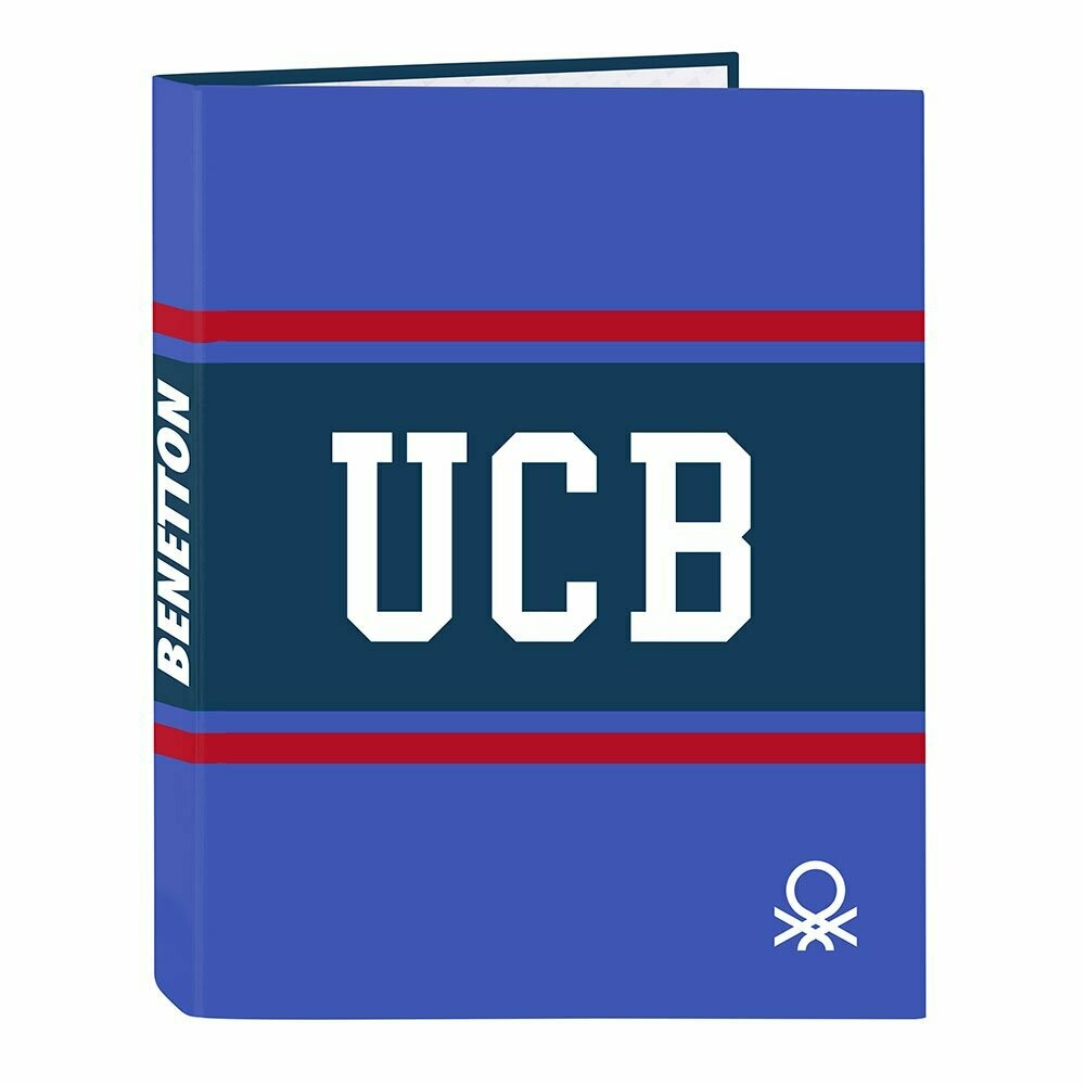 CARPETA 4 ANILLAS ESTRECHA BENETTON NAVY