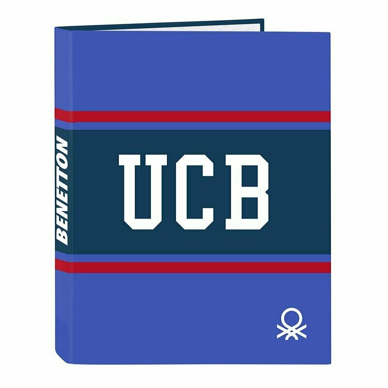 CARPETA 4 ANILLAS ESTRECHA BENETTON NAVY