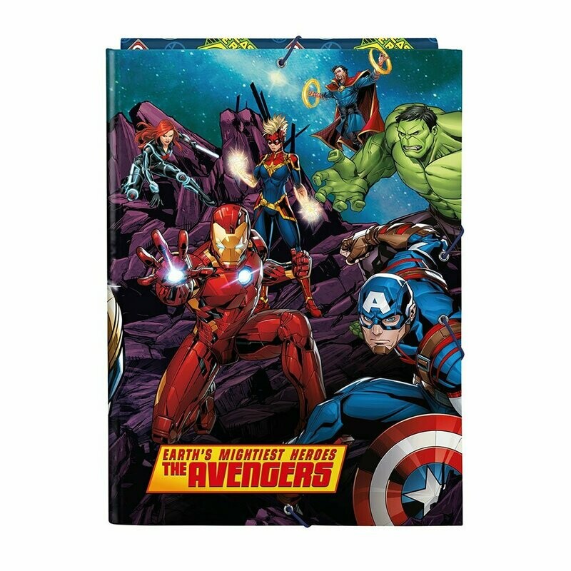 CARPETA FOLIO 3 SOLAPAS AVENGERS "HEROES VS THANOS"