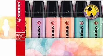 PACK 6 STABILO BOSS PASTEL