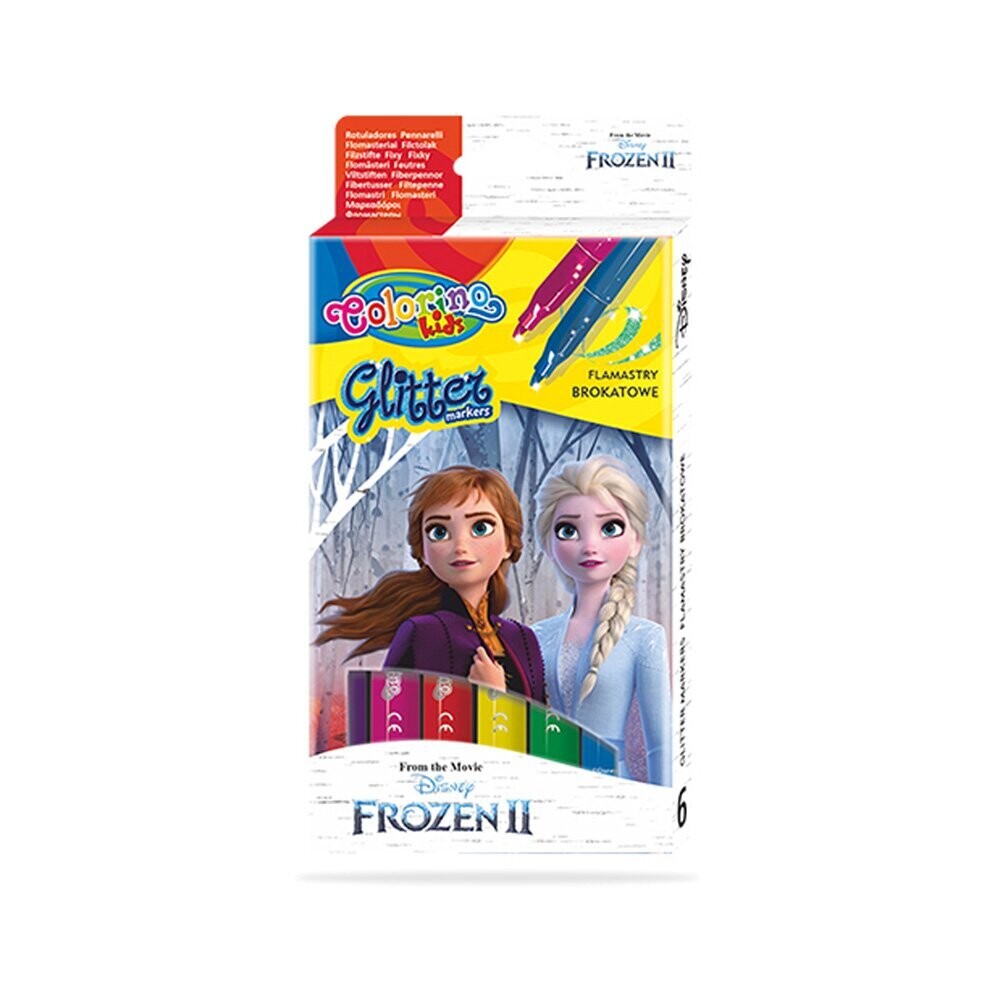 SET 6 ROTULADORES GLITTER FROZEN II