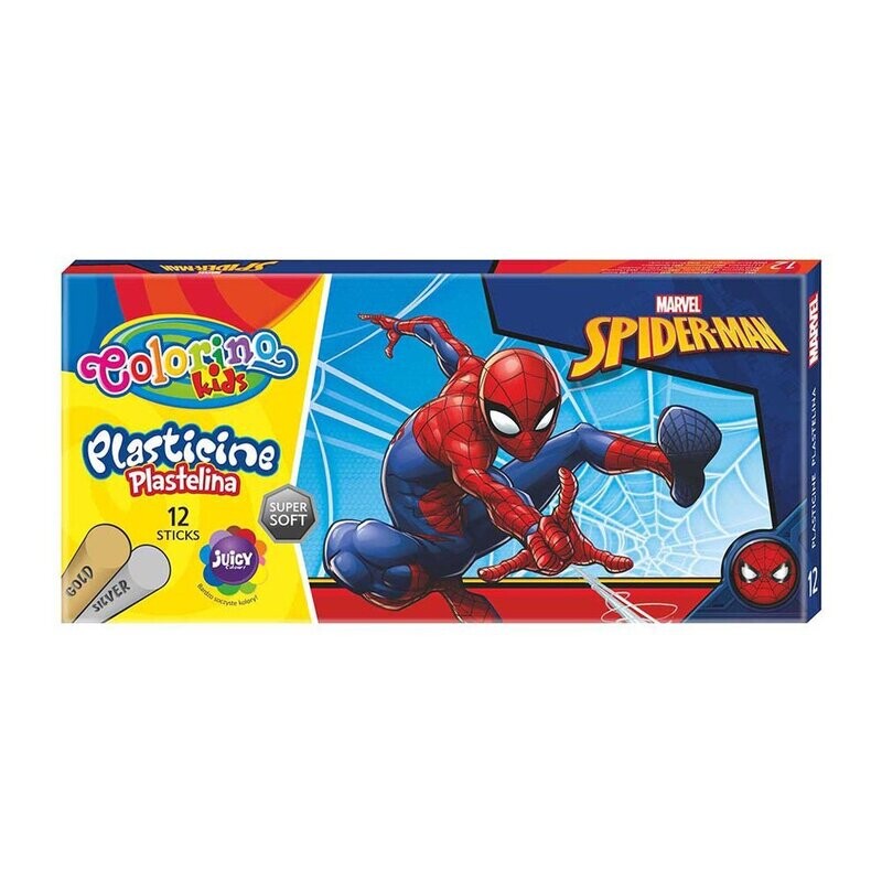 PACK 12 PLASTILINAS SPIDERMAN