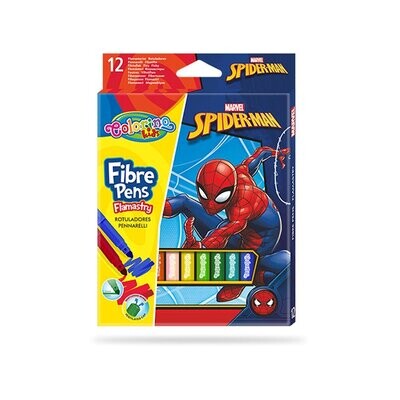 PACK 12 ROTULADORES SPIDERMAN