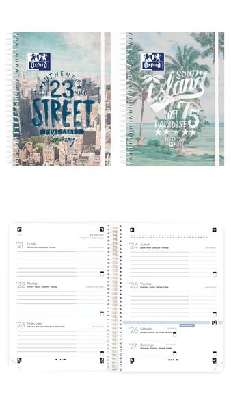 AGENDA OXFORD WANDERLUST OXFORD 4º SEMANA VISTA