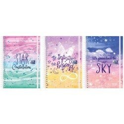 AGENDA ESCOLAR OXFORD GALACTIC PASTEL 4º SEMANA VISTA