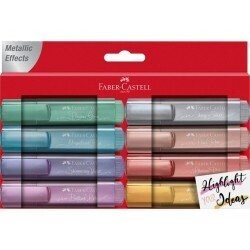 PACK ROTULADOR FABER CASTEL METALLIC 8 COLORES