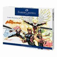 SET ILUSTRACION COMICS FABER CASTELL 13 PIEZAS