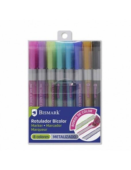 ROTULADORES DOBLE LINEA METAL NEON PASTEL