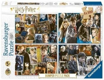 PUZZLE HARRY POTTER 4 MODELOS 100 PIEZAS