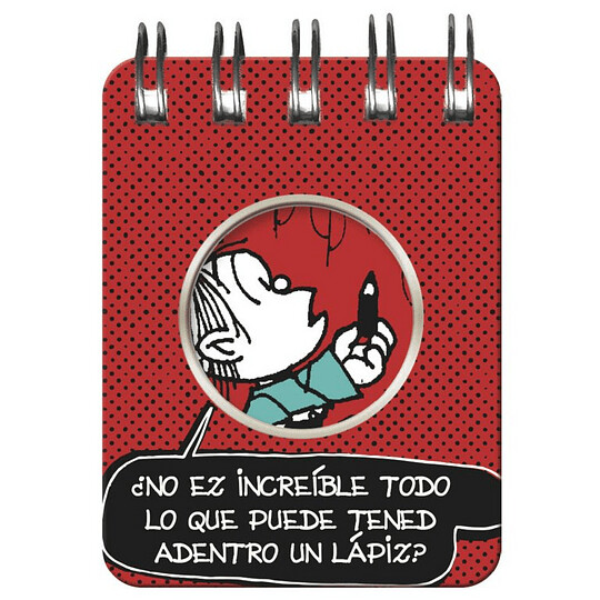 LIBRETA MINI ESPIRAL MAFALDA