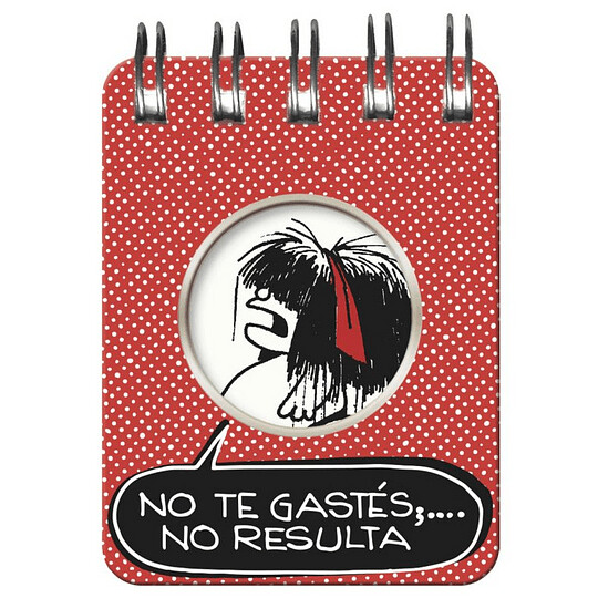 LIBRETA MINI ESPIRAL MAFALDA