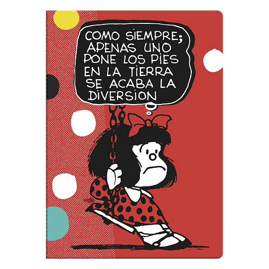 LIBRETA TAPA BLANDA GRANDE MAFALDA