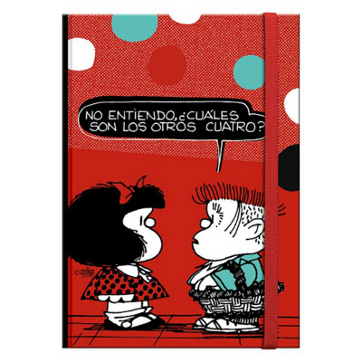 LIBRETA MEDIANA TAPA DURA MAFALDA