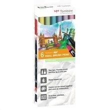 Estuche 6 Rotuladores ABT Tombow Colores Pastel