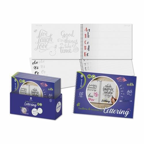 CUADERNO A4 32H ESPIRAL BISMARK LETTERING