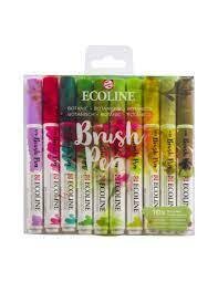 Rotulador Fibra Ecoline Brushpen Surtido Estuche De 10