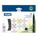 Caja 6 rotuladores punta pincel colores Fluo