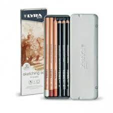 Set esbozo lyra rembrandt estuche metal 6 uds
