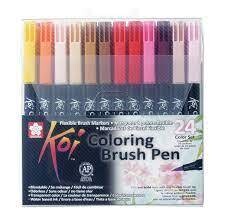 Koi coloring brush pen 24