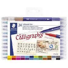 ROTULADOR STAEDTLER DOBLE PUNTA PARA CALIGRAFÍA  24 COLORES