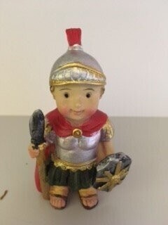 FIGURA SOLDADO ROMANO RESINA 9 CMS