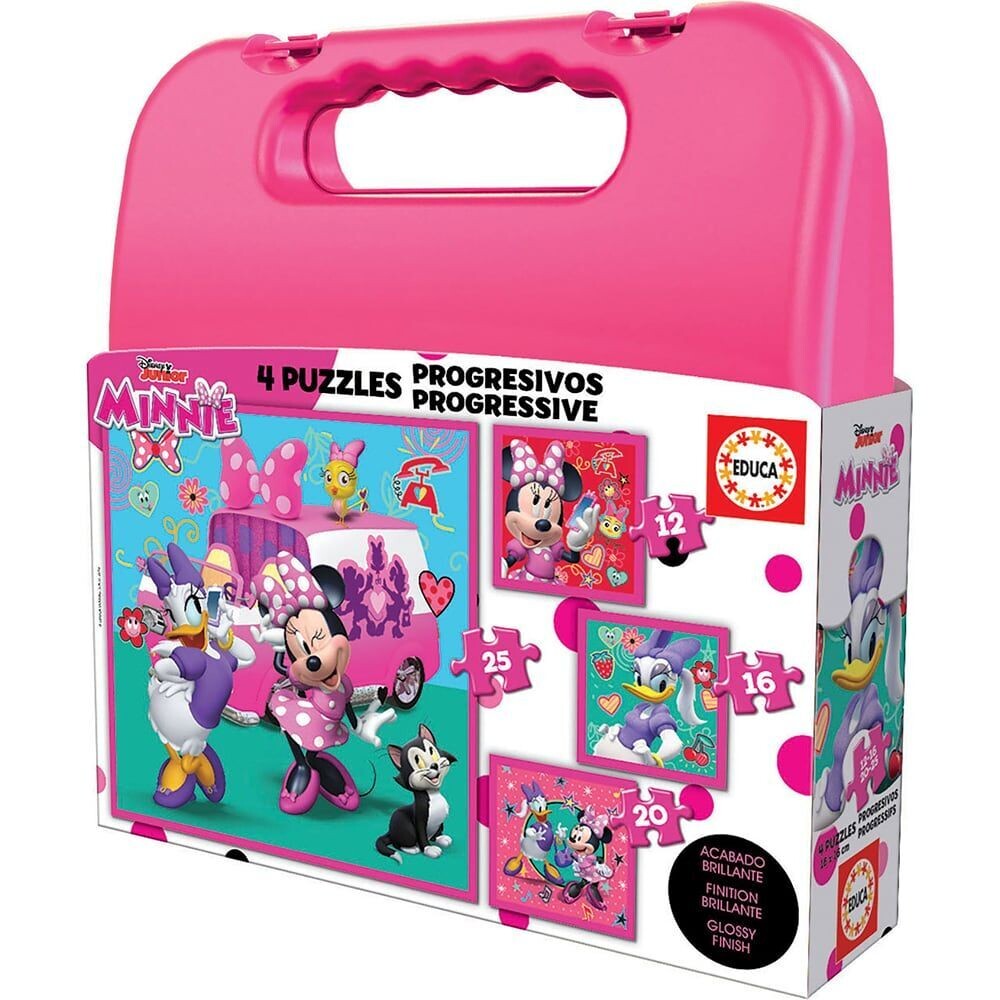 MALETIN CON 4 PUZZLES MINNIE MOUSE "ME TIME"