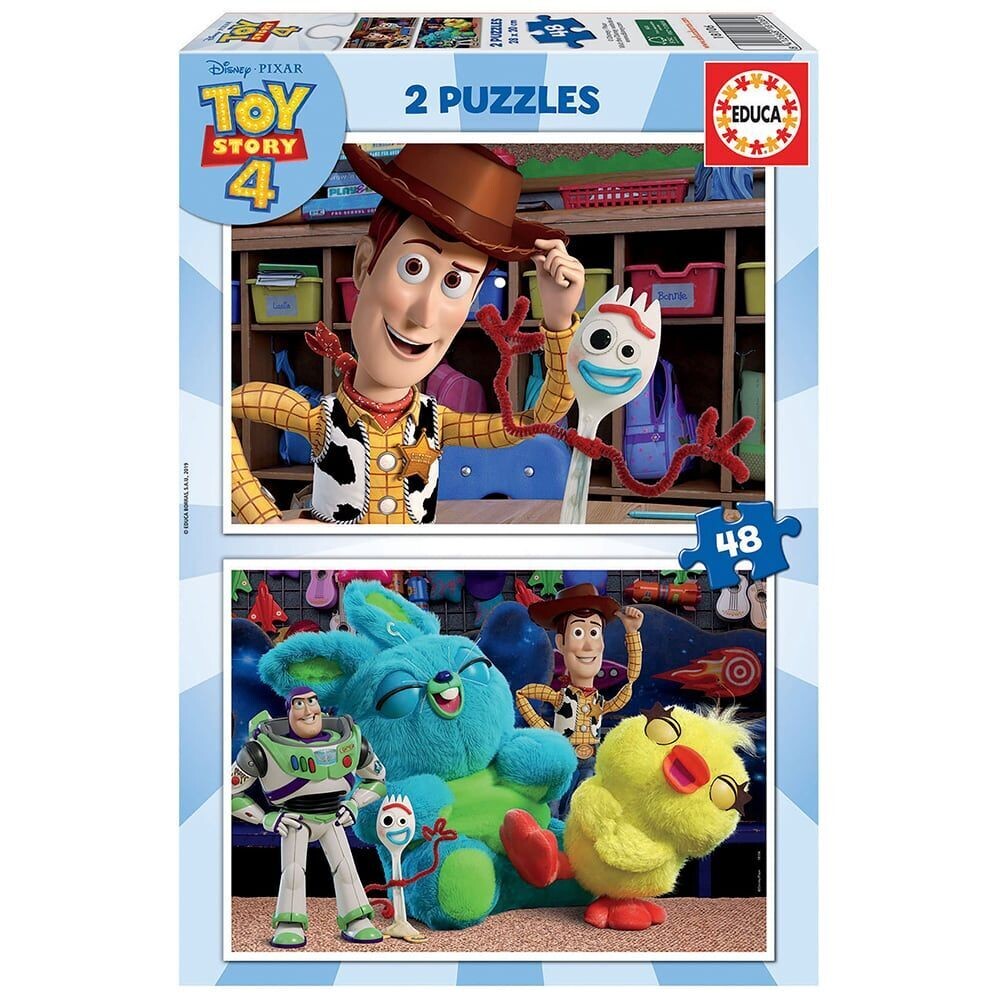2 PUZZLES DE 48 PIEZAS TOY STORY "READY TO PLAY"