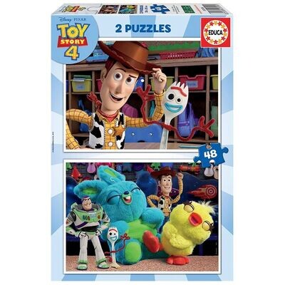 2 PUZZLES DE 48 PIEZAS TOY STORY "READY TO PLAY"