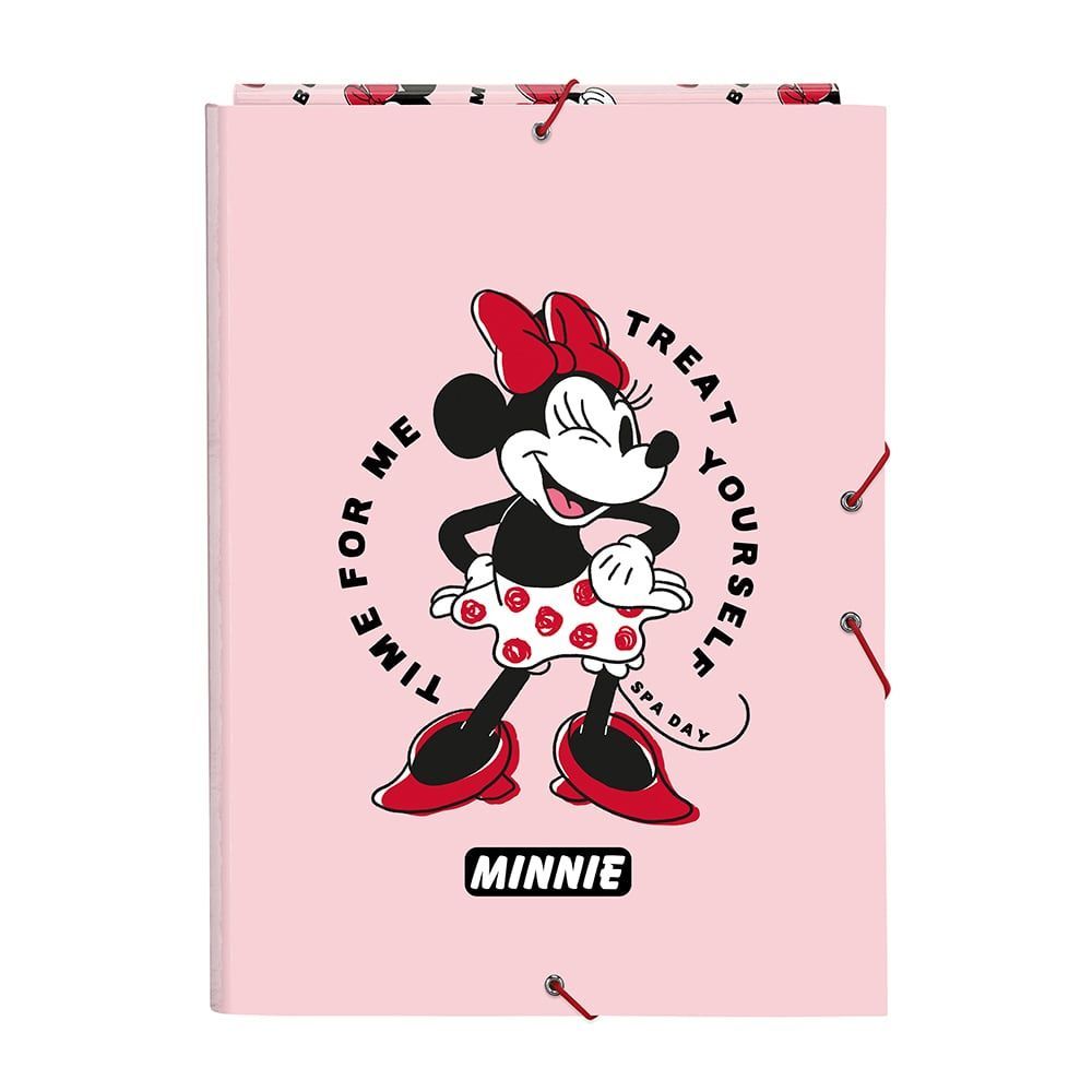 CARPETA FOLIO 3 SOLAPAS MINNIE MOUSE "ME TIME"