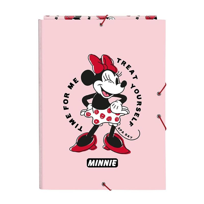 CARPETA FOLIO 3 SOLAPAS MINNIE MOUSE "ME TIME"