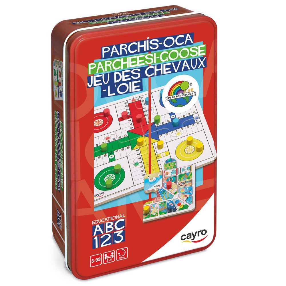 Parchís y oca caja metal