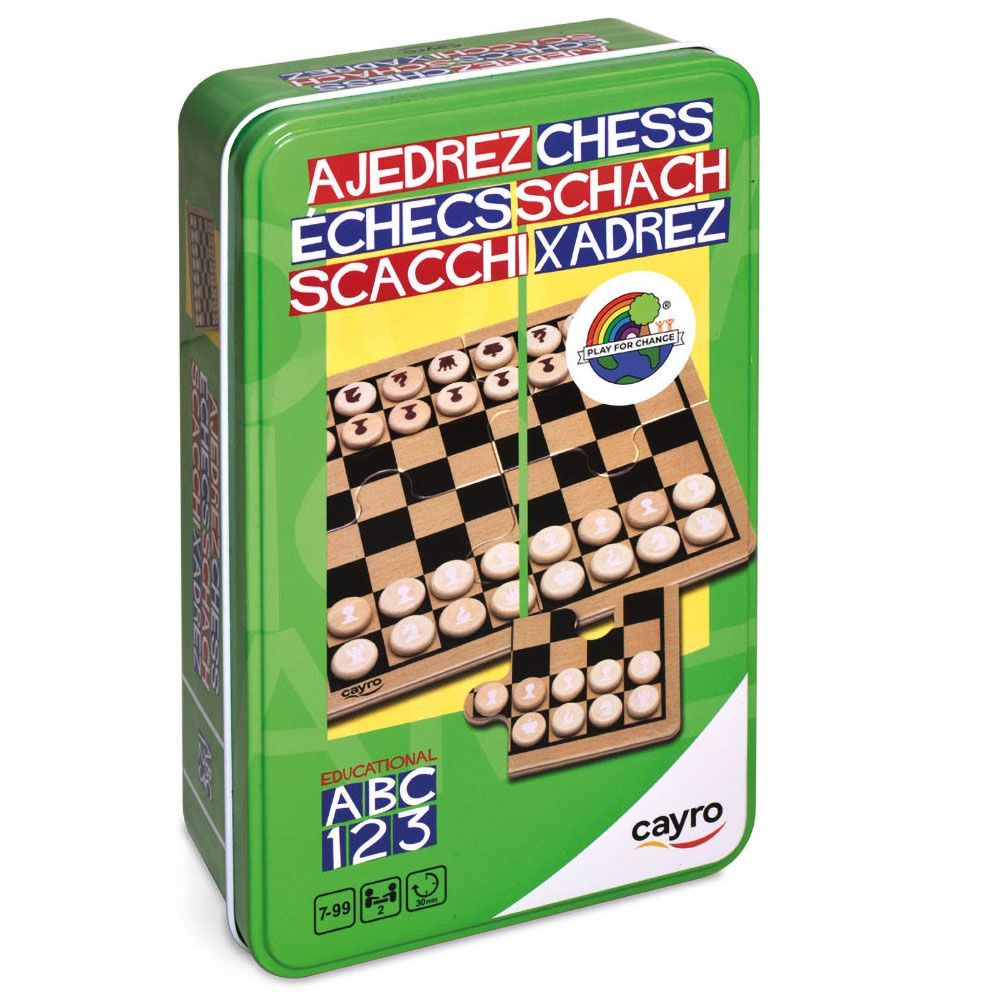 Ajedrez  caja de metal