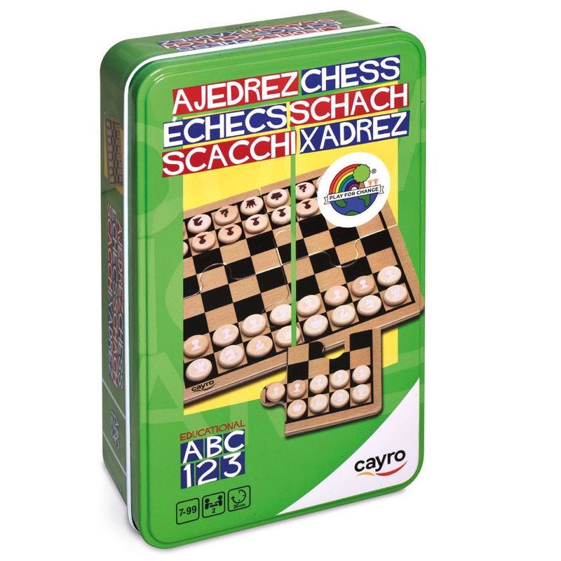 Ajedrez  caja de metal