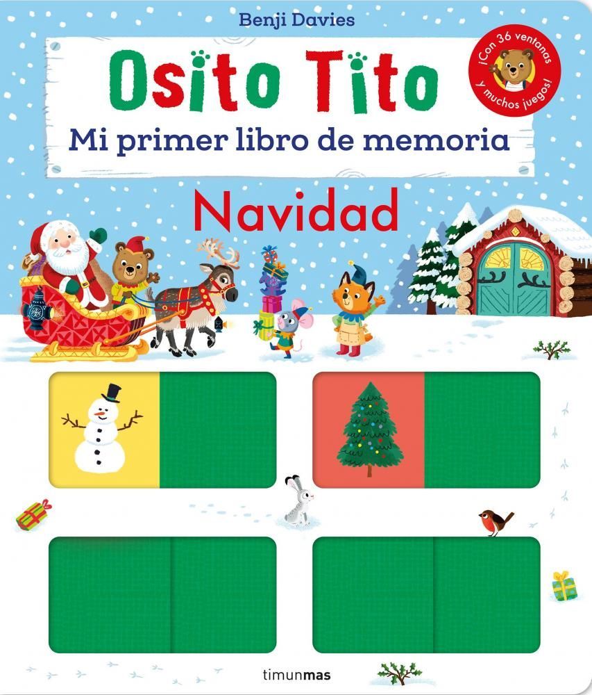 Osito tito. mi primer libro de memoria. navidad