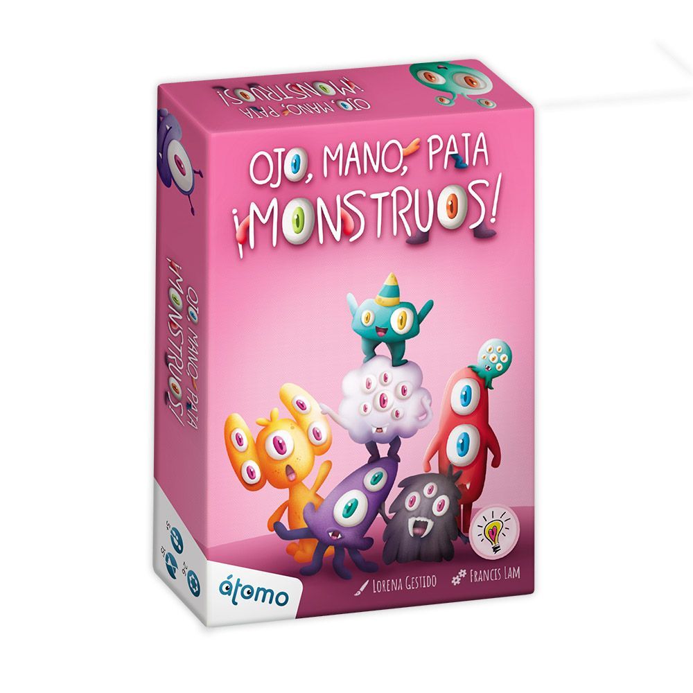 Juego de cartas ojo, mano, pata monstruos