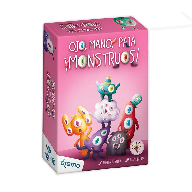 Juego de cartas ojo, mano, pata monstruos