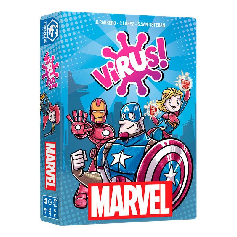 Juego de cartas virus marvel