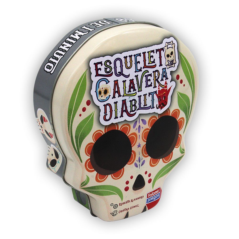 Juego de cartas esqueleto calavera diablito