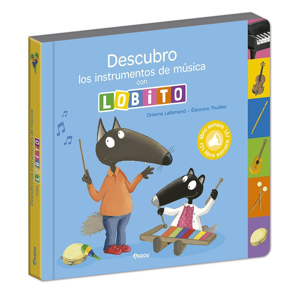 Descubro los instrumentos de música con lobito