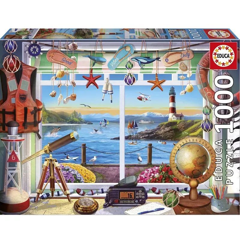Educa puzzle Vida en el Puerto de 1000 Piezas